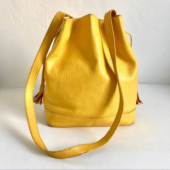 POSHER CHEAP😋 RARE VINTAGE🌻JENNY AND THE BOYS TRENDY BUCKET BAG - Picture 1 of 16